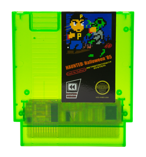 Haunted: Halloween '85 NES Game (Green Cartridge Complete in Box)