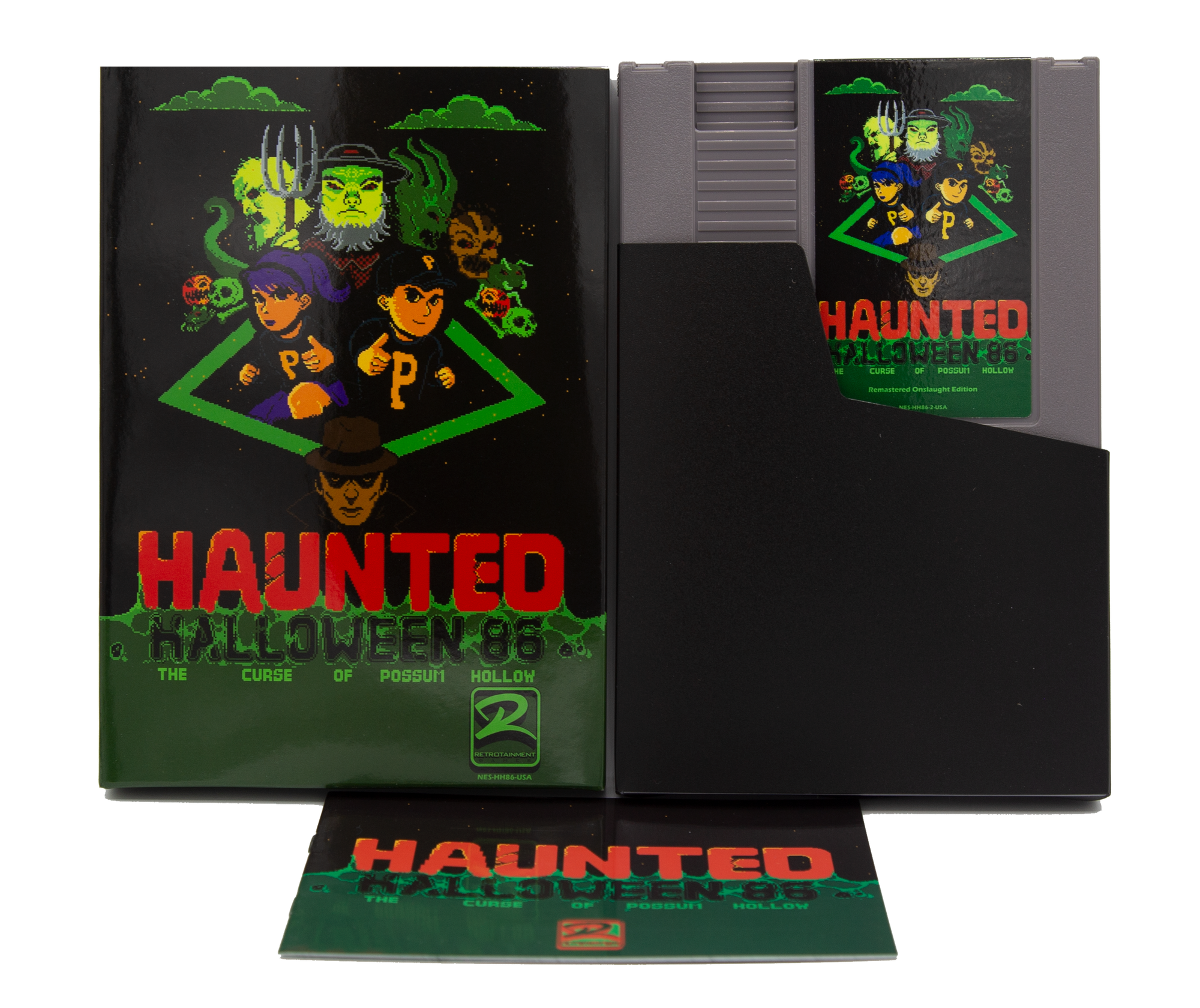 Haunted: Halloween '86 (The Curse of Possum Hollow) NES Game (Gray Cartridge Complete in Box)