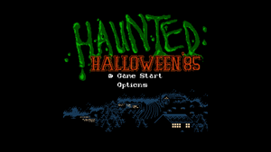 Haunted: Halloween '85 NES Game (Green Cartridge Complete in Box)