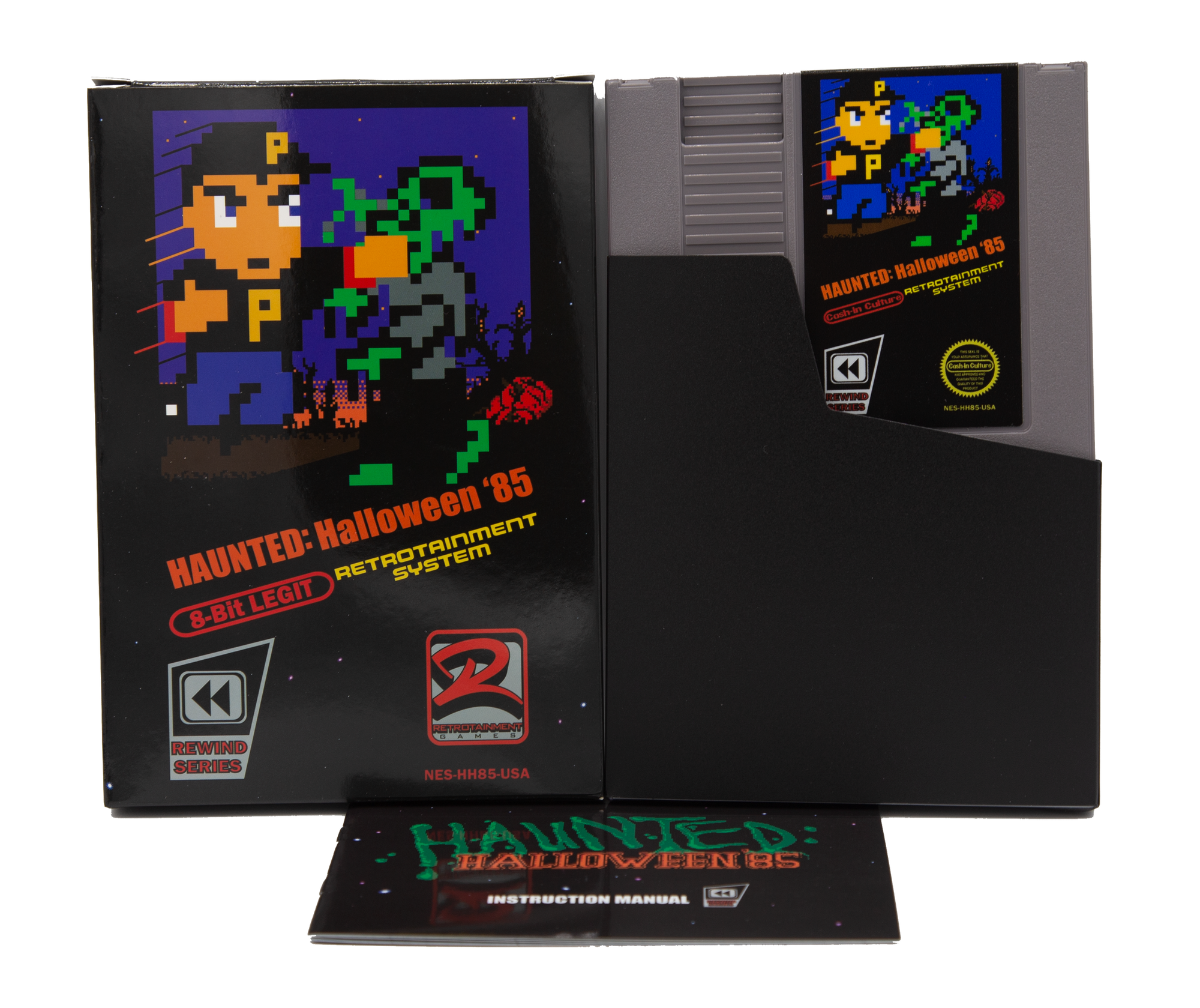 Haunted: Halloween '85 NES Game (Gray Cartridge Complete in Box)