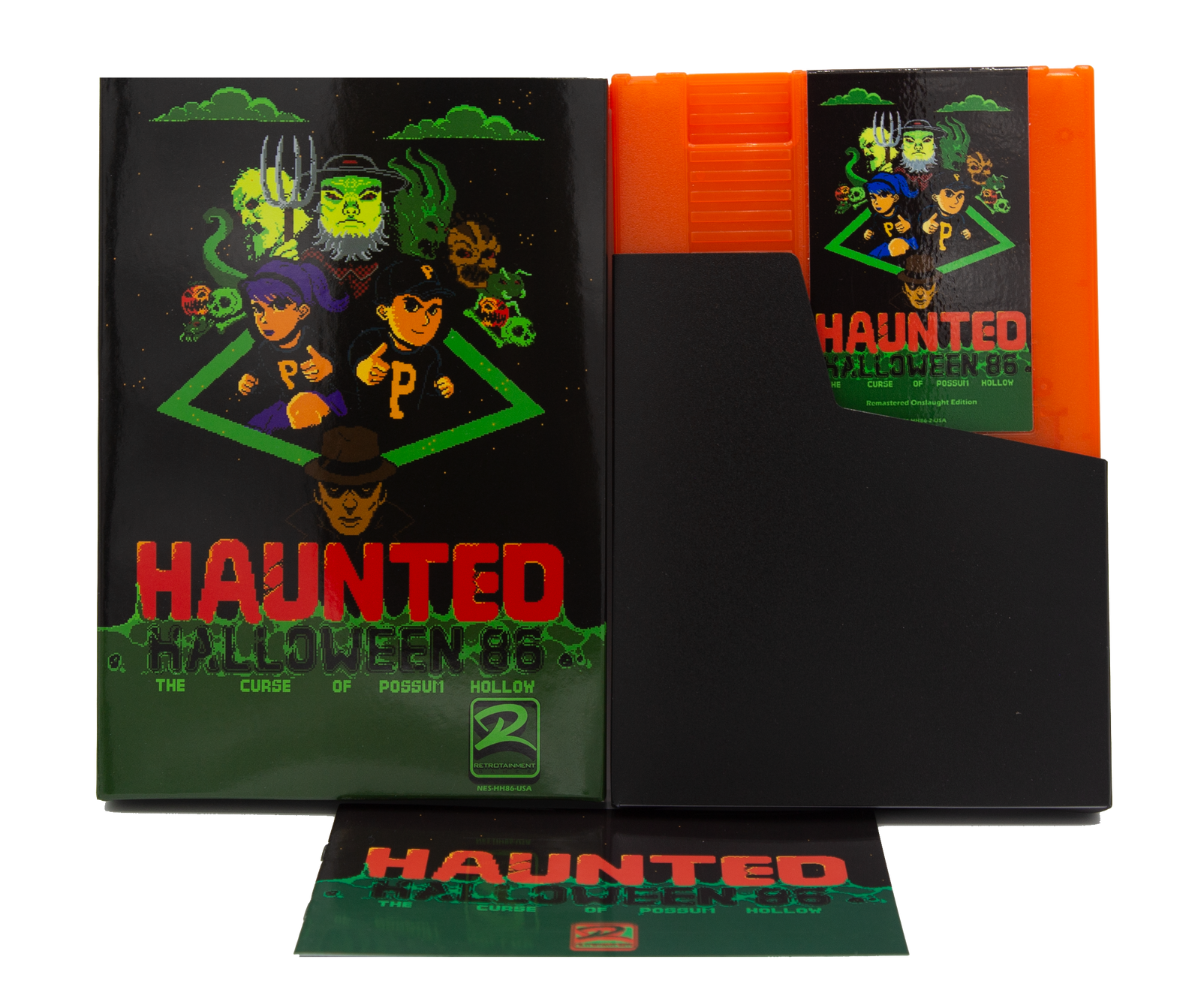Haunted: Halloween '86 (The Curse of Possum Hollow) NES Game (Orange Cartridge Complete in Box)